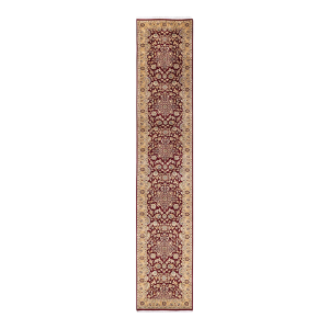 Mogul, One-of-a-Kind Hand-Knotted Runner Rug - Red, 2' 6" x 13' 6"