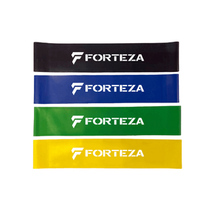 Forteza Exercising Loop Resistance Band - All four (Yellow, Green, Blue, Black)