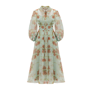 Garden Poem Floral Dress (XL)