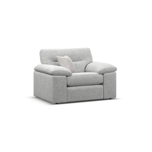 Morgan Armchair in Cupid Silver fabric