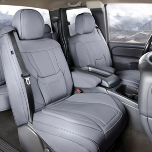 Chevrolet Silverado Seat Covers - Custom-Fit, Comfort Leather, Easy Install - Extended Cab / Front Seat / Captain Seats