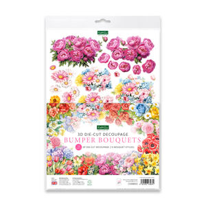 Die Cut Decoupage - Bumper Bouquets (pack of 12)