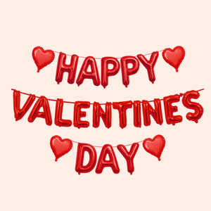 Moonpig Red Foil Balloon Happy Valentine's Day Card