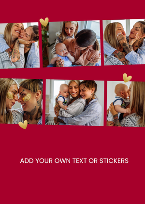 Design Your Own Multiple Photo Strip Card