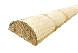 Treated Half Round D. Rail 47 x 100 x 3600mm FSC® Certified