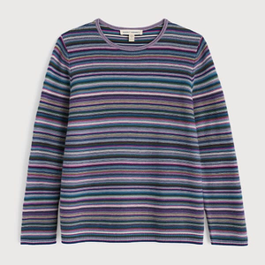 Seasalt Makers Jumper Ripple Marks Grape Thistle Mix Size 12