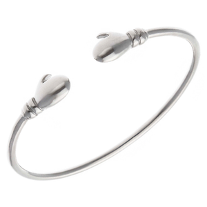 New Sterling Silver Childs Boxing Glove Torque Bangle