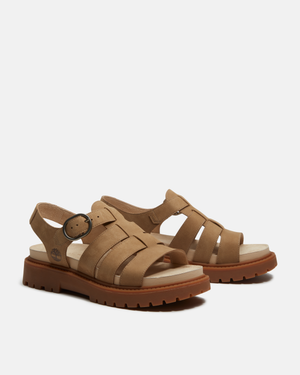 Timberland Clairemont Way Nubuck Womens Fisherman Sandals - Mid Beige