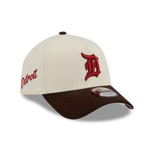 Detroit Tigers MLB City Script White 9FORTY A-Frame Adjustable Cap