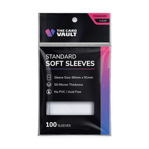 The Card Vault - Premium Trading Card Sleeves - Clear (100pk)