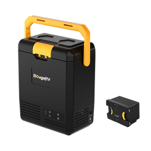 BougeRV CRH 9QT 12V Portable Car Fridge with 173Wh Battery