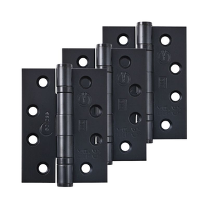 Eclipse Grade 13 Ball Bearing Fire Door Hinge - Matt Black (Pack of 3)