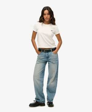 Mid Rise Wide Leg Jeans