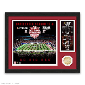 Indiana Hoosiers CFP National Champions Wall Decor