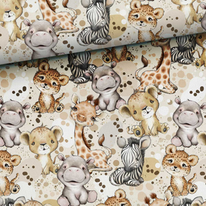 Tissu coton premium - Bébés animaux