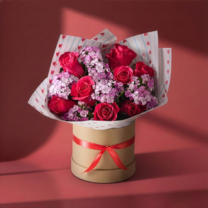 Sending Love Rose Hat Box