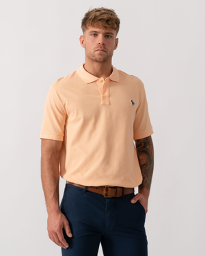 PS Paul Smith Mens Regular Fit Short Sleeve Zebra Polo Shirt - 15D Orange