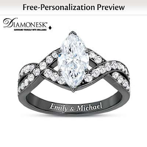 2-Carat Diamonesk Shining With Love Personalized Ring