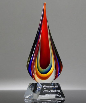 Sunset Torch Art Glass Award