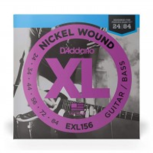 D'Addario EXL156 Nickel-Wound Fender Bass VI Strings, .024-.084