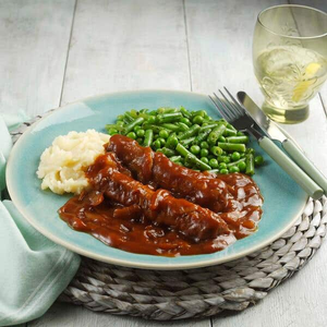 Vegetarian Sausages & Mash