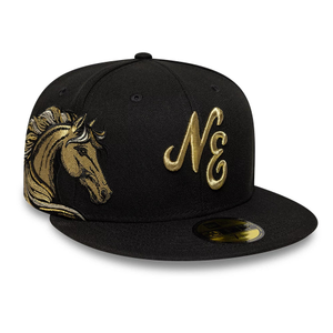 New Era Horse Black 59FIFTY Fitted Cap