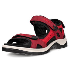 ECCO Womens Offroad Nubuck Outdoor Walking Sandals - 6.5 - 7 UK (40EU) / Brick/Chilli Red