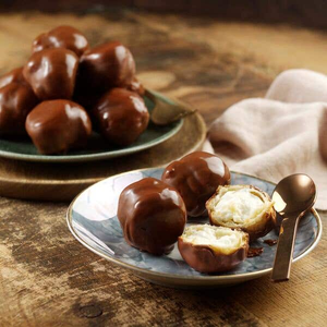 Belgian Milk Chocolate Profiteroles