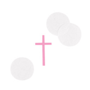 Pink Elegant Cross Confetti
