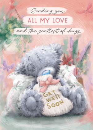 Tatty Teddy Get Well Soon Cute Illustrated Card