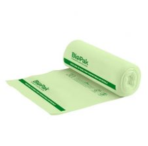 BioPak Bioplastic Compostable Rubbish Bag 30L - Roll of 25
