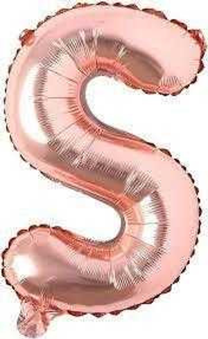 Rose Gold S Foil Balloon