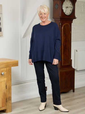 Verona Knitted Jumper - Navy