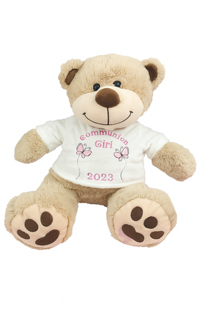 Personalised Embroidery Large Communion Teddy With T-Shirt