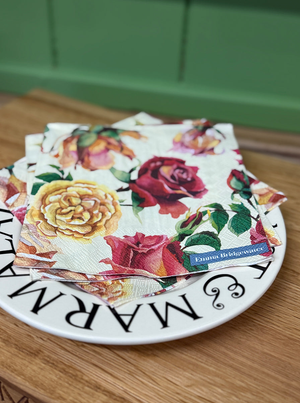 Pink Roses Lunch Napkins