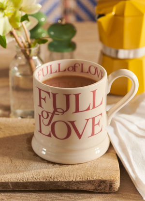 Pink Toast Full Of Love 1/2 Pint Mug