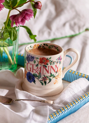 Garden Flowers Granny 1/2 Pint Mug