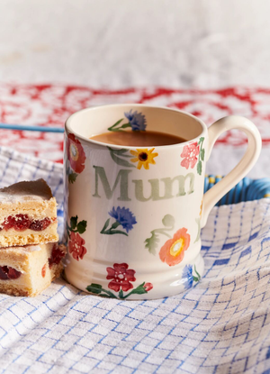 Poppies & Pinks Mum 1/2 Pint Mug