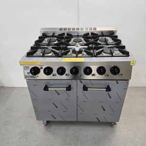 New B Grade Buffalo 6 Burner Range Cooker with Double Oven CT253