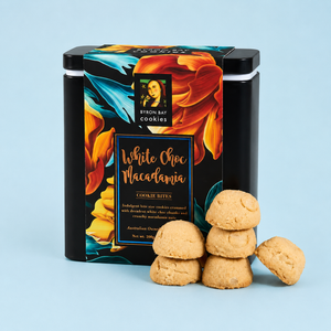 White Choc Macadamia Byron Bay Gift Tin 200g