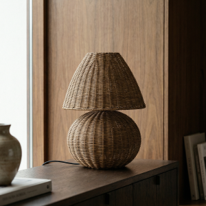 Korg Rattan Table Lamp - Brown