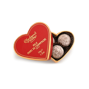 Charbonnel et Walker Mini Red Heart – Milk Marc de Champagne Truffles (34g)