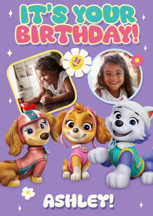 PAW Patrol It’s Your Birthday Photo Upload Card