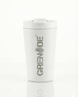 Stainless Steel Coffee Tumbler - White