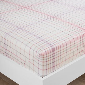 BRUSHED COTTON LEAH King Fitted Sheet 