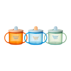 First Cup, 190ml, 4m+, Orange, Blue and Green - 3 pack