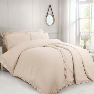 DOUBLE DUVET COVER Cotton Muslin Ivory