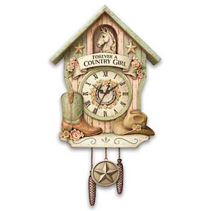 Forever A Country Girl Cuckoo Clock