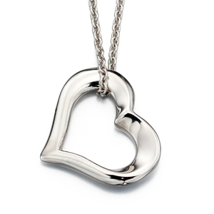 Silver Open Heart Mother Necklace