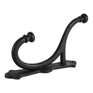 Antique Rustic Cast Iron Double Arm Wall Hook